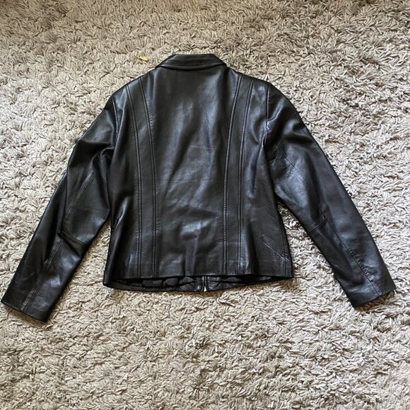 Steilmann Leather Bomber Jacket | Excellent Condition | Women's Outerwear - Picture 9 of 15